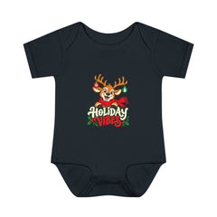 Holiday Vibes Reindeer Baby Bodysuit