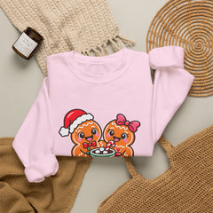 Sweet Christmas Gingerbread Bears Crewneck Sweatshirt