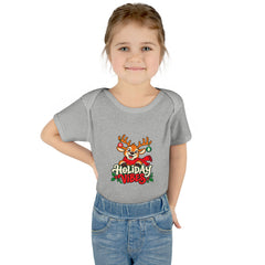 Holiday Vibes Reindeer Baby Bodysuit