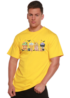 Happy Halloween Men's Bamboo Viscose/Organic Cotton Short Sleeve Graphic T-Shirt