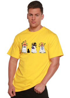 Halloween Boo Men's Bamboo Viscose/Organic Cotton Short Sleeve Graphic T-Shirt