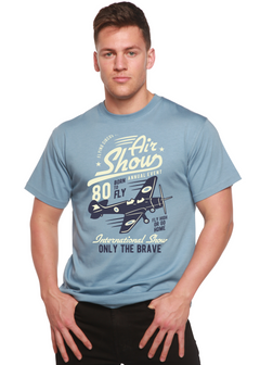 Air Show Men's Bamboo Viscose/Organic Cotton Short Sleeve Graphic T-Shirt