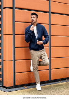 2024 half-high collar zipper sweater