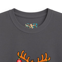 Kids Holiday Vibes Reindeer Christmas Tee