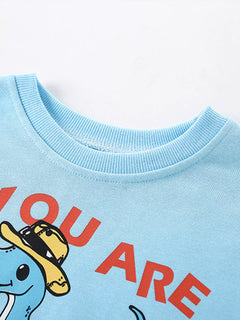 Children's Dinosaur Graphic Crew Neck Sweatshirt