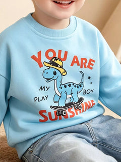 Children's Dinosaur Graphic Crew Neck Sweatshirt