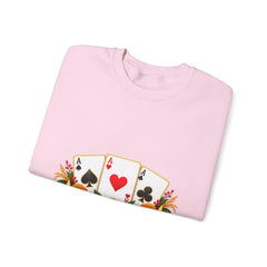 Tihar Themed Lucky Card Game Fruit Crewneck Sweatshirt