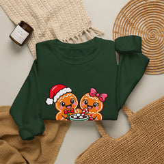 Sweet Christmas Gingerbread Bears Crewneck Sweatshirt