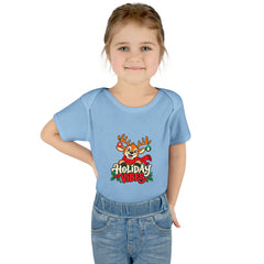 Holiday Vibes Reindeer Baby Bodysuit