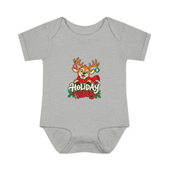 Holiday Vibes Reindeer Baby Bodysuit