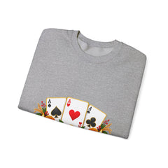Tihar Themed Lucky Card Game Fruit Crewneck Sweatshirt