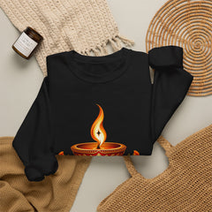 Tihar Festival Diya Crewneck Sweatshirt