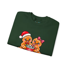 Sweet Christmas Gingerbread Bears Crewneck Sweatshirt