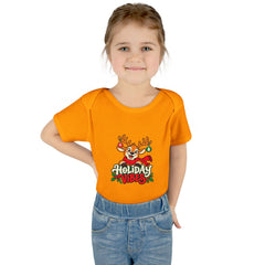 Holiday Vibes Reindeer Baby Bodysuit