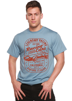 Legendary Racing Cars Men's Bamboo Viscose/Organic Cotton Short Sleeve Graphic T-Shirt