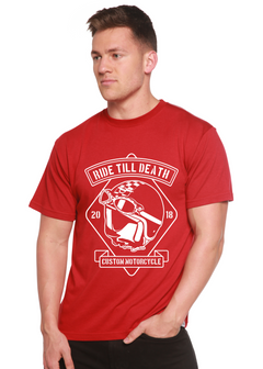 Ride Till Death Spun Bamboo® Men's Bamboo Viscose/Organic Cotton Short Sleeve Graphic T-Shirt