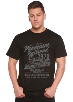 Premium Railroad Spun Bamboo® Men's Bamboo Viscose/Organic Cotton Short Sleeve Graphic T-Shirt
