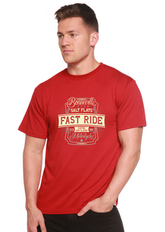 Fast Ride Men's Bamboo Viscose/Organic Cotton Short Sleeve Graphic T-Shirt