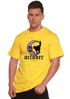 October Vibes Men's Bamboo Viscose/Organic Cotton Short Sleeve Graphic T-Shirt