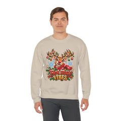Holiday Vibes Reindeer Christmas Sweatshirt