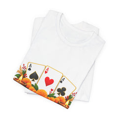 Poker Cards and Tropical Fruit Jersey T-Shirt
