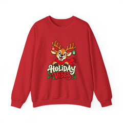 Holiday Vibes Reindeer Christmas Sweatshirt