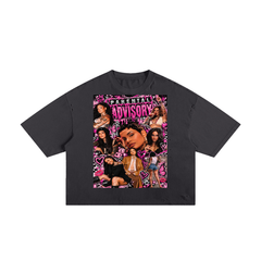 “Parental Advisory” Kehlani 
Classic Frayed Boxy Tee