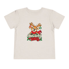 Holiday Vibes Reindeer Toddler Tee