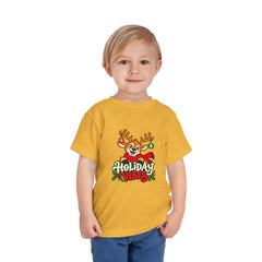 Holiday Vibes Reindeer Toddler Tee