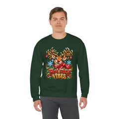 Holiday Vibes Reindeer Christmas Sweatshirt