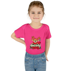 Holiday Vibes Reindeer Baby Bodysuit
