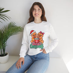 Sweet Christmas Gingerbread Bears Crewneck Sweatshirt