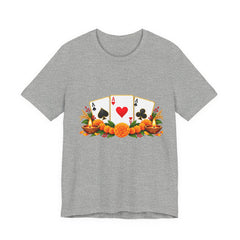 Poker Cards and Tropical Fruit Jersey T-Shirt