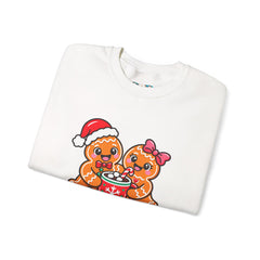 Sweet Christmas Gingerbread Bears Crewneck Sweatshirt