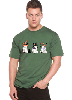 Halloween Boo Men's Bamboo Viscose/Organic Cotton Short Sleeve Graphic T-Shirt