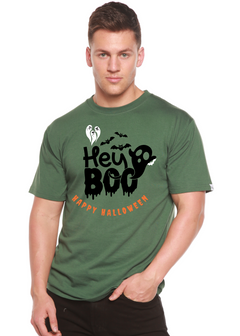 Hey Boo Men's Bamboo Viscose/Organic Cotton Short Sleeve Graphic T-Shirt