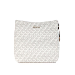 Michael Kors Signature Jet Set Vanilla Messenger Crossbody Bag