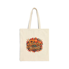 Thankful Pumpkin Harvest Canvas Tote Bag