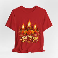 Shubh Diwali Floral Diyas T-Shirt