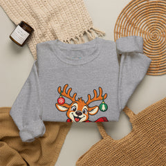 Holiday Vibes Reindeer Christmas Sweatshirt