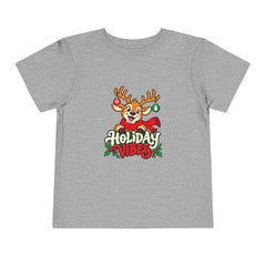 Holiday Vibes Reindeer Toddler Tee