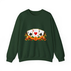 Tihar Themed Lucky Card Game Fruit Crewneck Sweatshirt