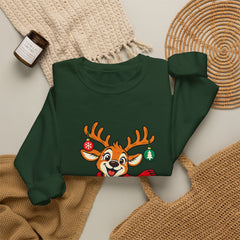 Holiday Vibes Reindeer Christmas Sweatshirt