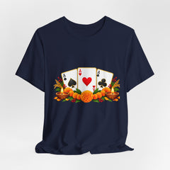 Poker Cards and Tropical Fruit Jersey T-Shirt
