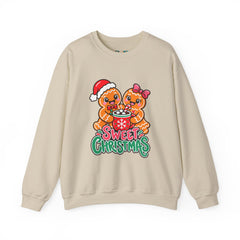 Sweet Christmas Gingerbread Bears Crewneck Sweatshirt