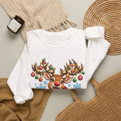 Holiday Vibes Reindeer Christmas Sweatshirt
