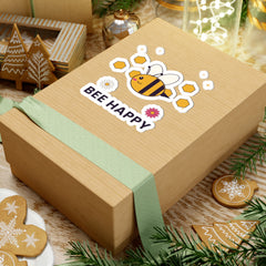 Bee Happy Kiss-Cut Sticker