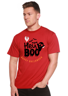 Hey Boo Men's Bamboo Viscose/Organic Cotton Short Sleeve Graphic T-Shirt