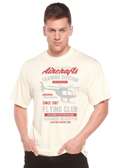California Aircraft Men's Bamboo Viscose/Organic Cotton Short Sleeve Graphic T-Shirt
