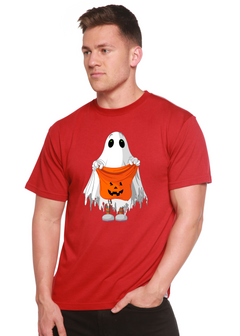 Boo Halloween Men's Bamboo Viscose/Organic Cotton Short Sleeve Graphic T-Shirt